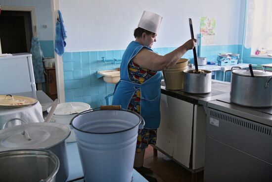 Питание детей в детском саду села Екатерининское Омской области