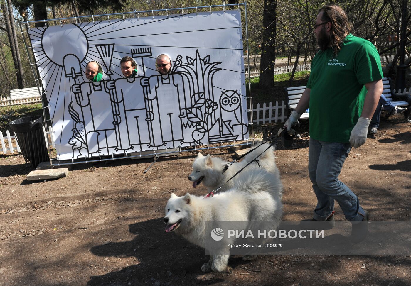 Второй медиасубботник в Нескучном саду