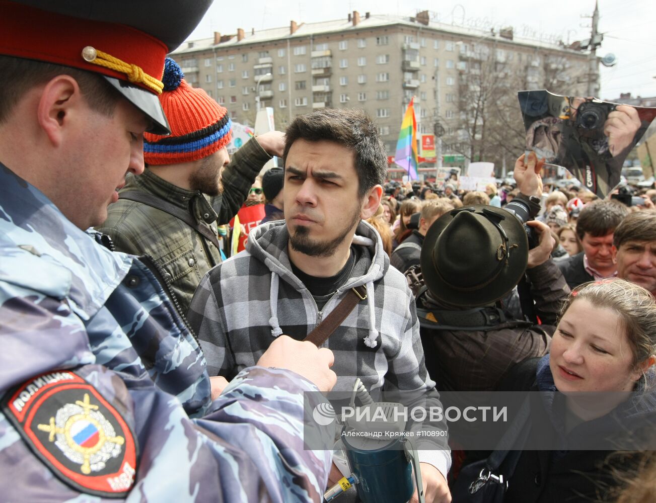 Первомайская "Монстрация" в Новосибирске