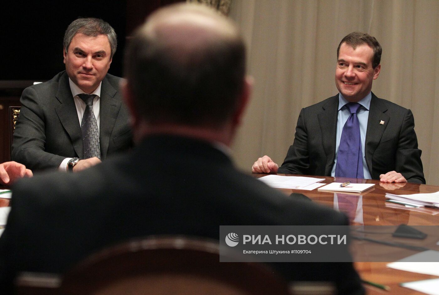 Д.Медведев встретился с руководителями политических партий