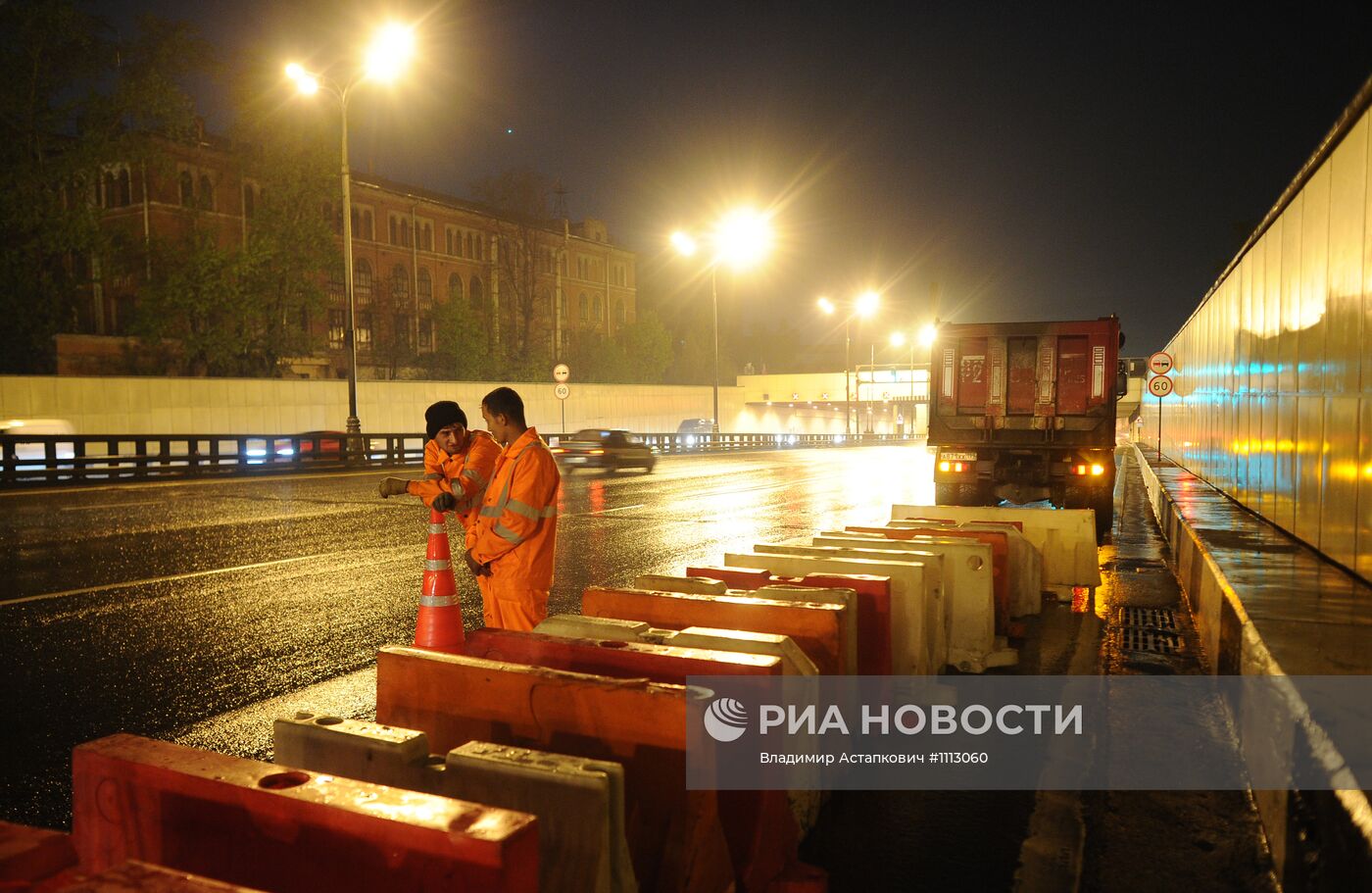 Проведение ремонтных работ в Лефортовском тоннеле