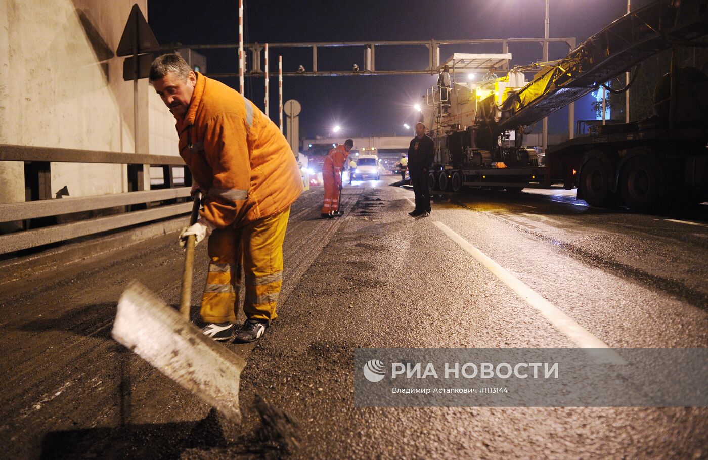 Проведение ремонтных работ в Лефортовском тоннеле