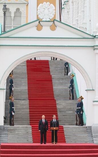 Церемония инаугурации избранного президента РФ В.Путина