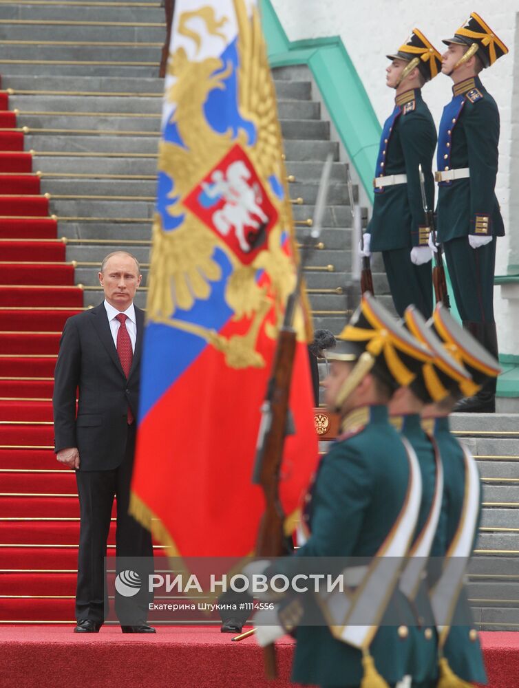 Церемония инаугурации избранного президента РФ В.Путина