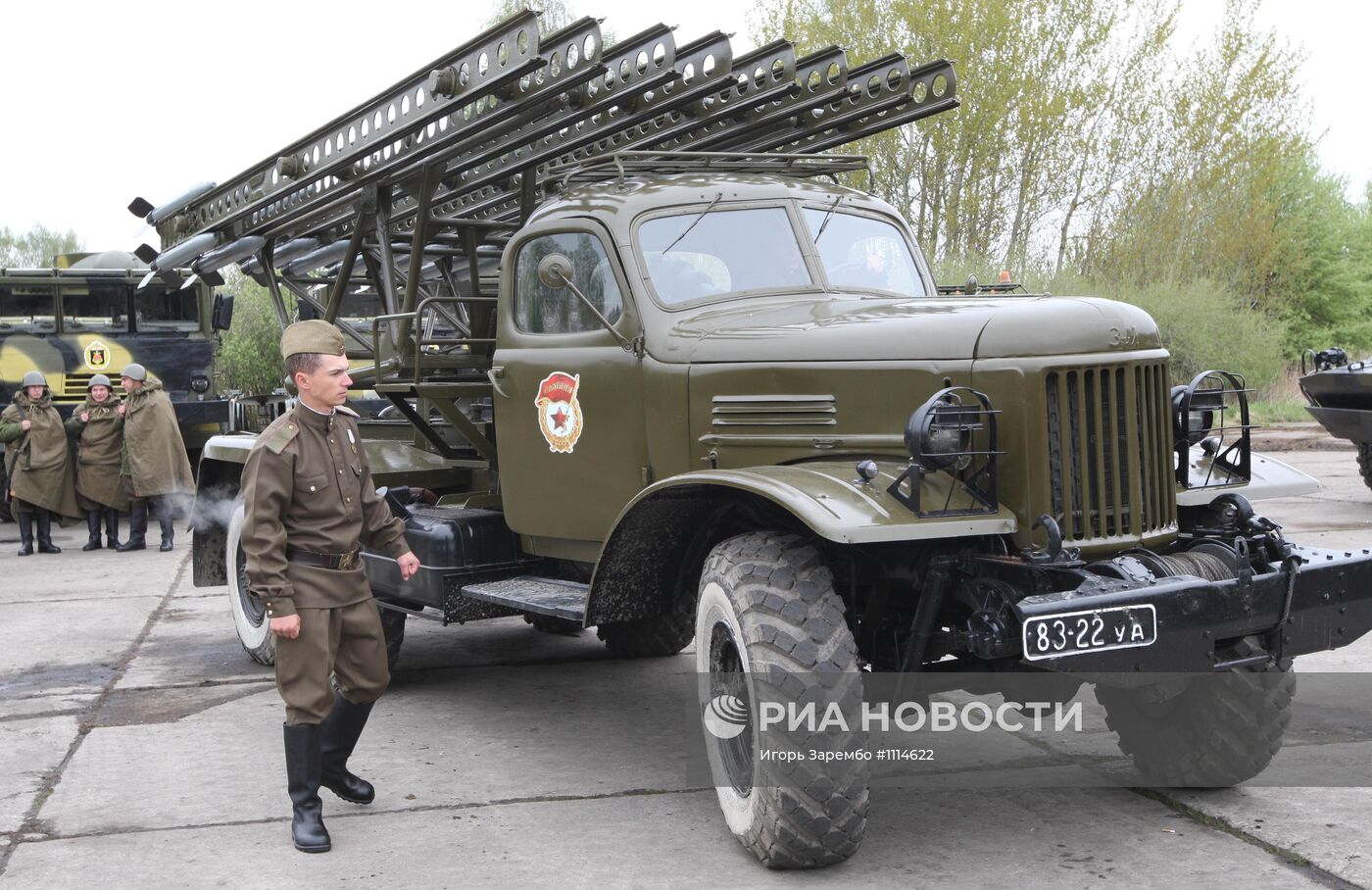 Подготовка военной техники к параду Победы