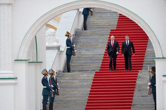 Церемония инаугурации избранного президента РФ В.Путина