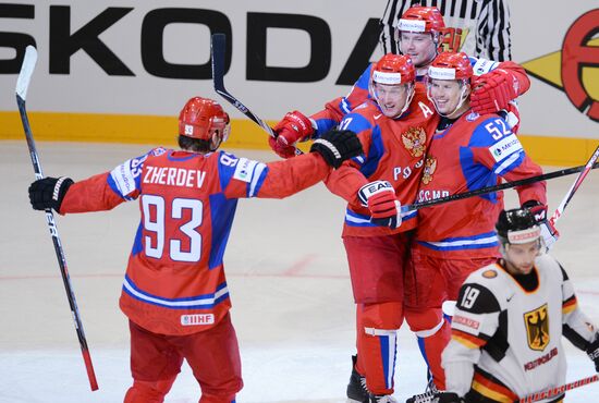 Хоккей. Чемпионат мира. Матч Россия - Германия