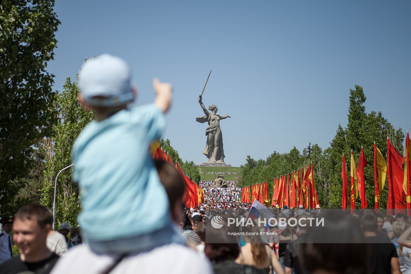 Празднование Дня Победы в Волгограде