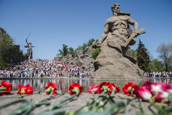 Празднование Дня Победы в Волгограде