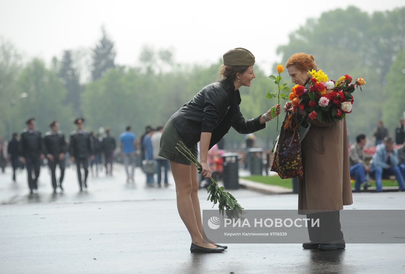 Празднование Дня Победы в Парке Горького