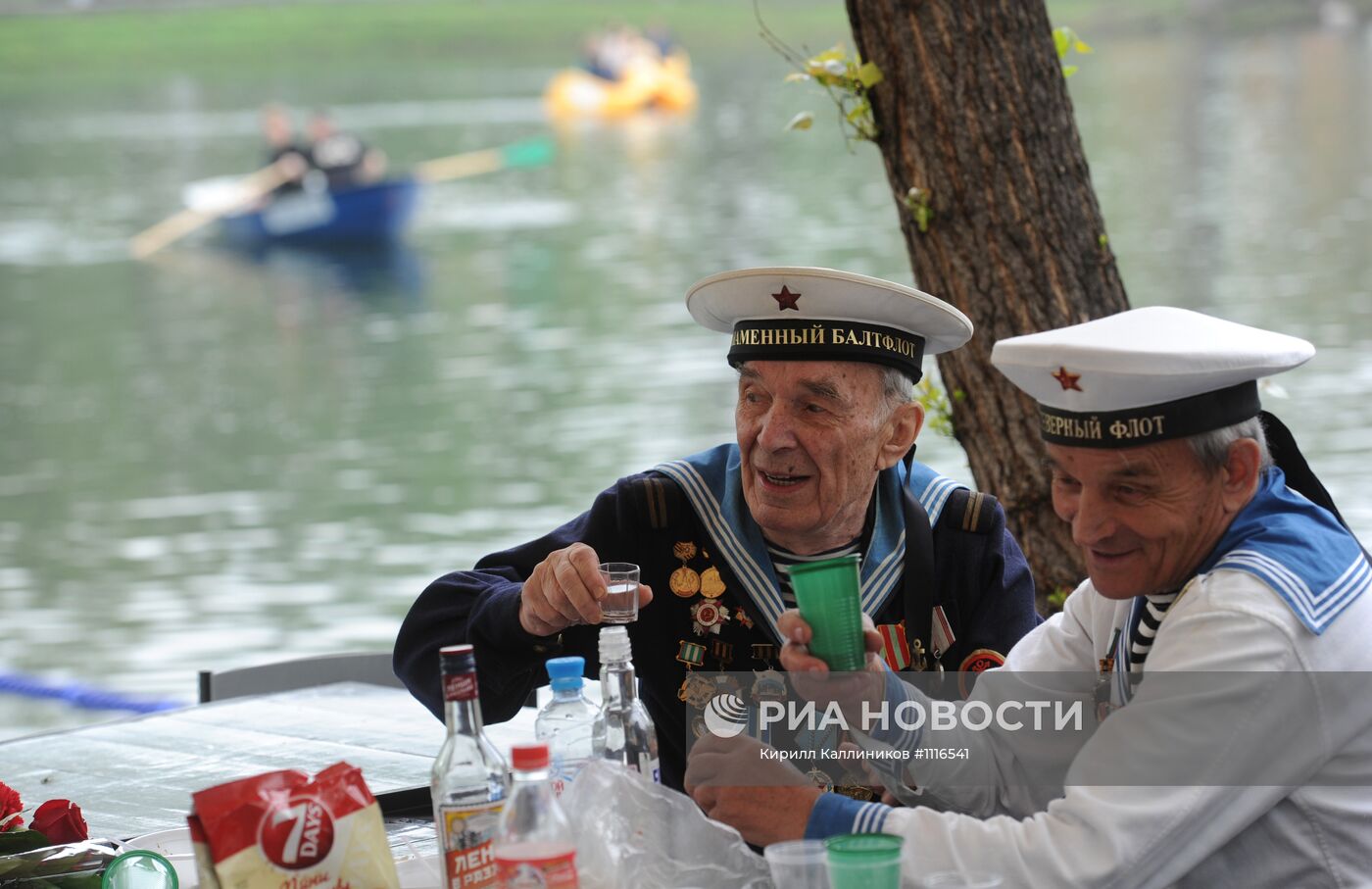 Празднование Дня Победы в Парке Горького