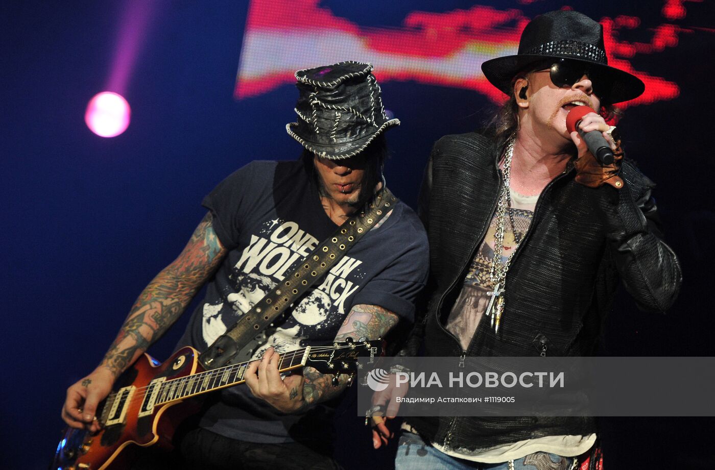 Концерт рок-группы Guns N'Roses в Москве