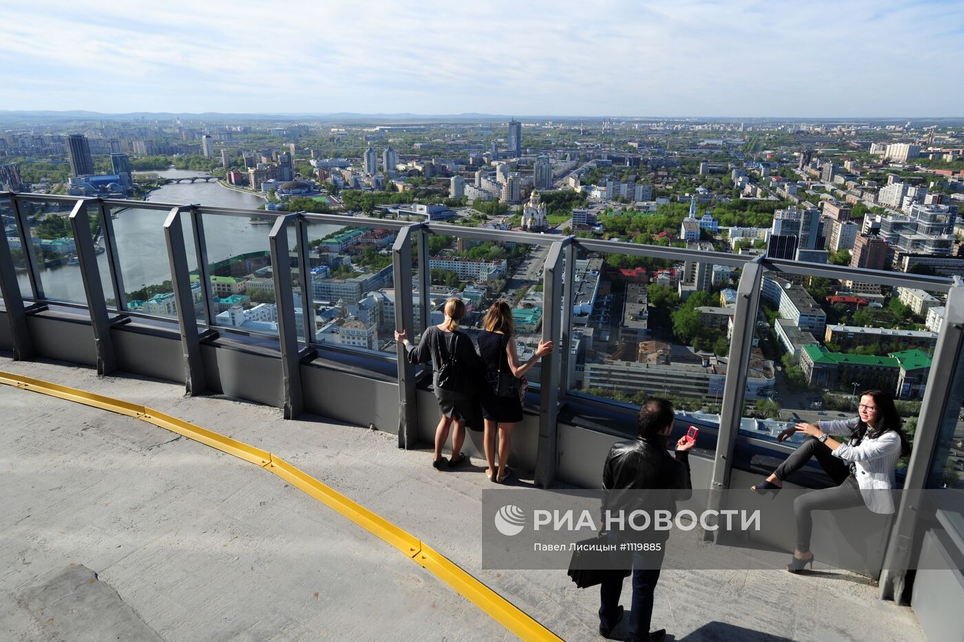 Смотровая площадка на небоскребе "Высоцкий" в Екатеринбурге