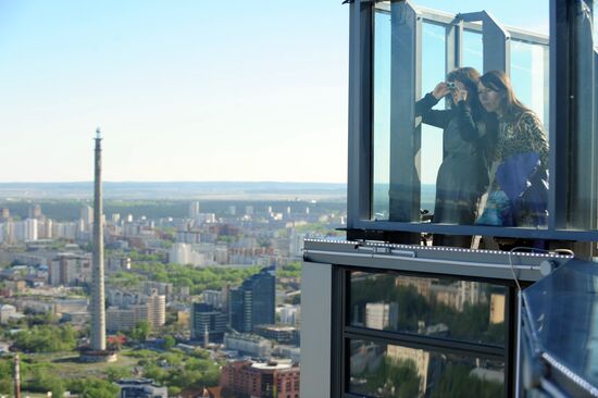Смотровая площадка на небоскребе "Высоцкий" в Екатеринбурге