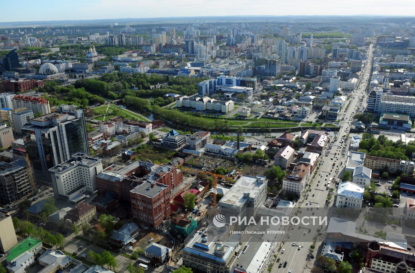 Смотровая площадка на небоскребе "Высоцкий" в Екатеринбурге