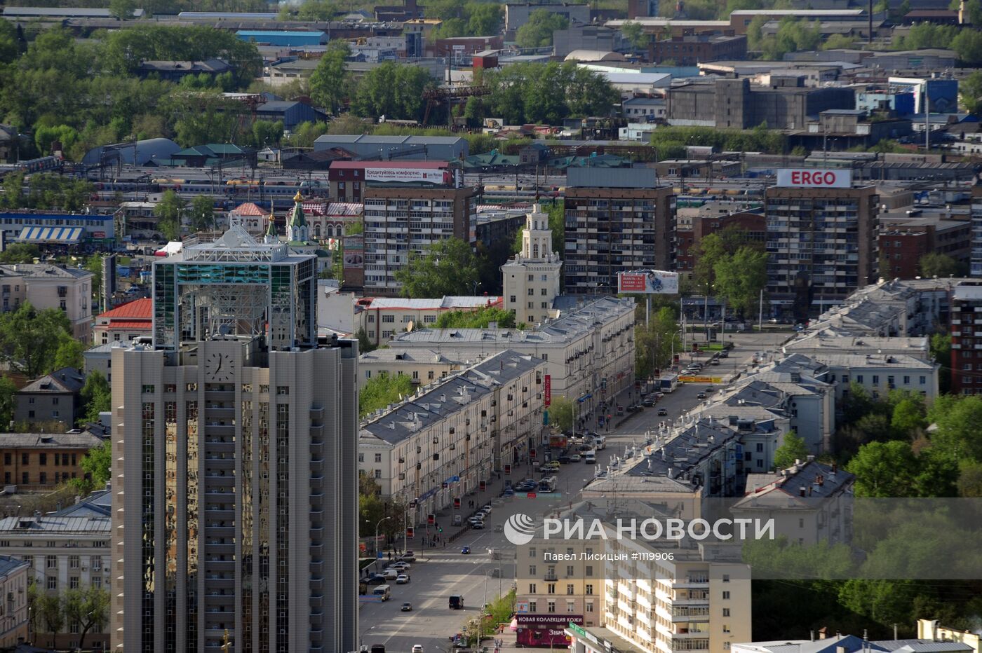 Смотровая площадка на небоскребе "Высоцкий" в Екатеринбурге