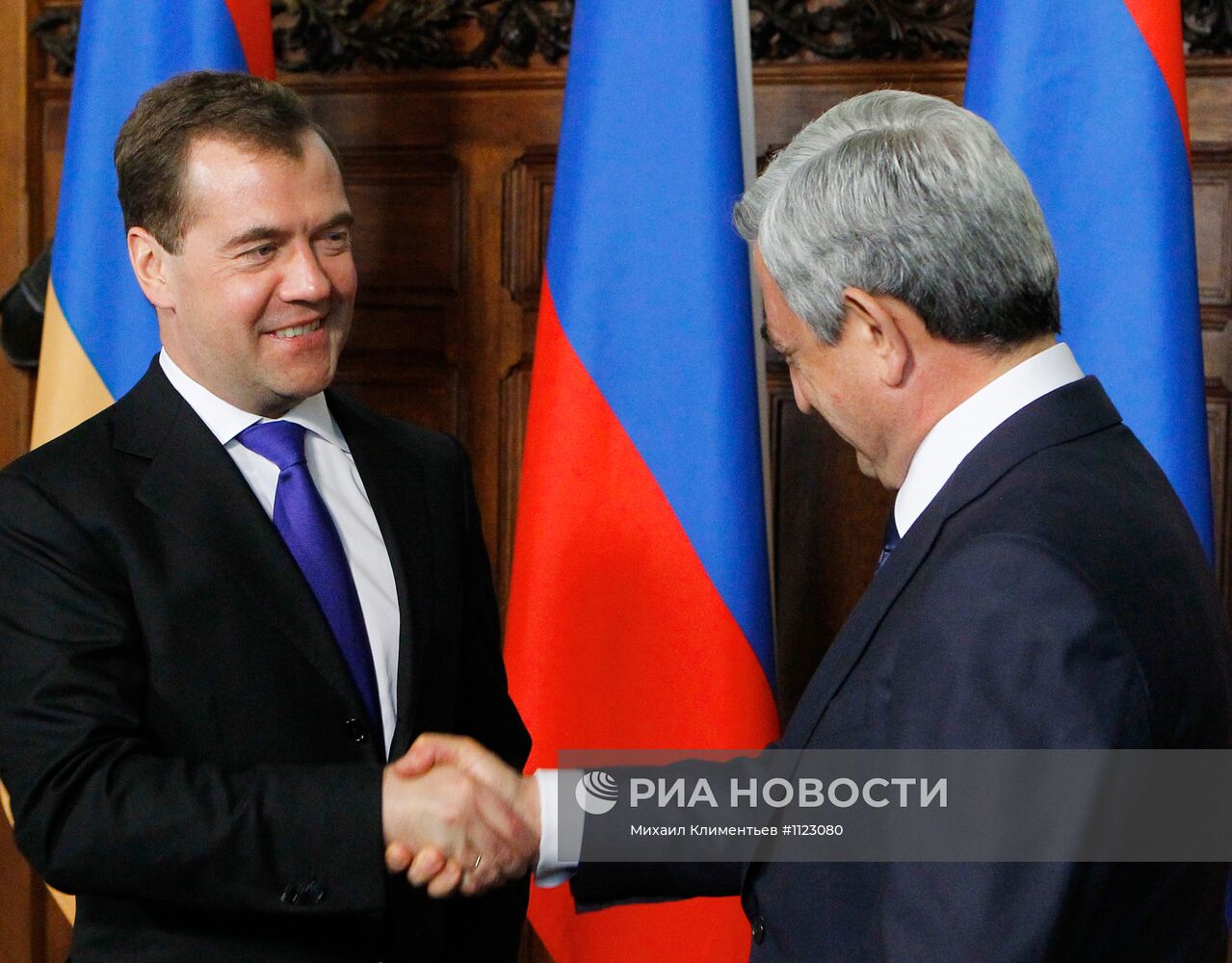 Встреча Д. Медведева и С. Саргсяна