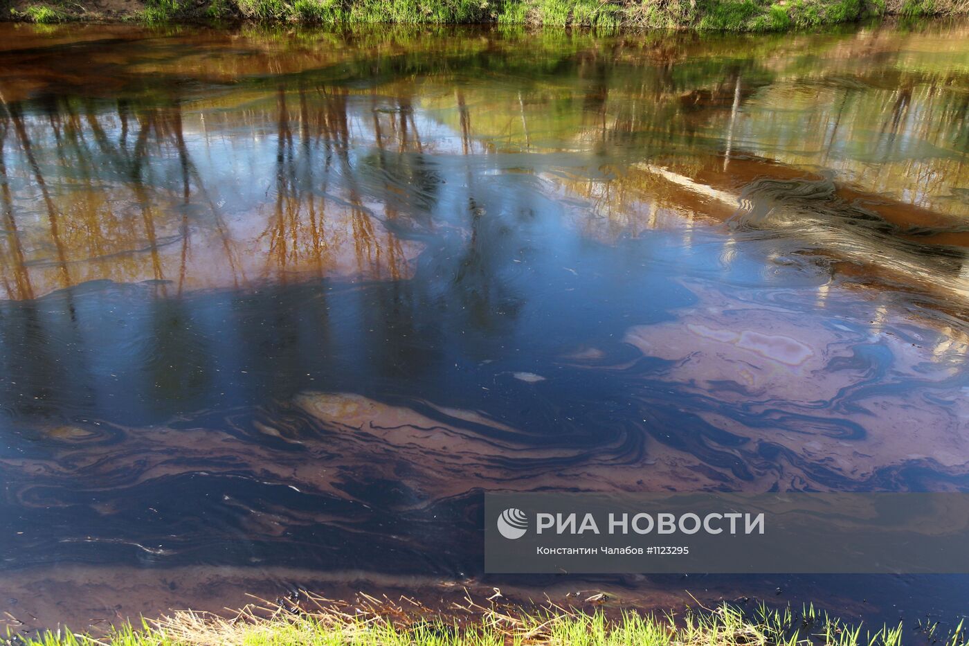Разлив нефти в Новгородской области