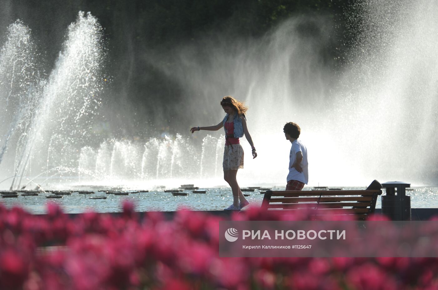 Отдых горожан в Парке Горького