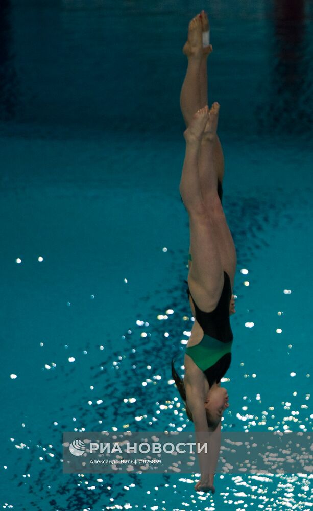 Прыжки в воду. ЧЕ-2012. Женщины. Синхрон. Вышка 10 м