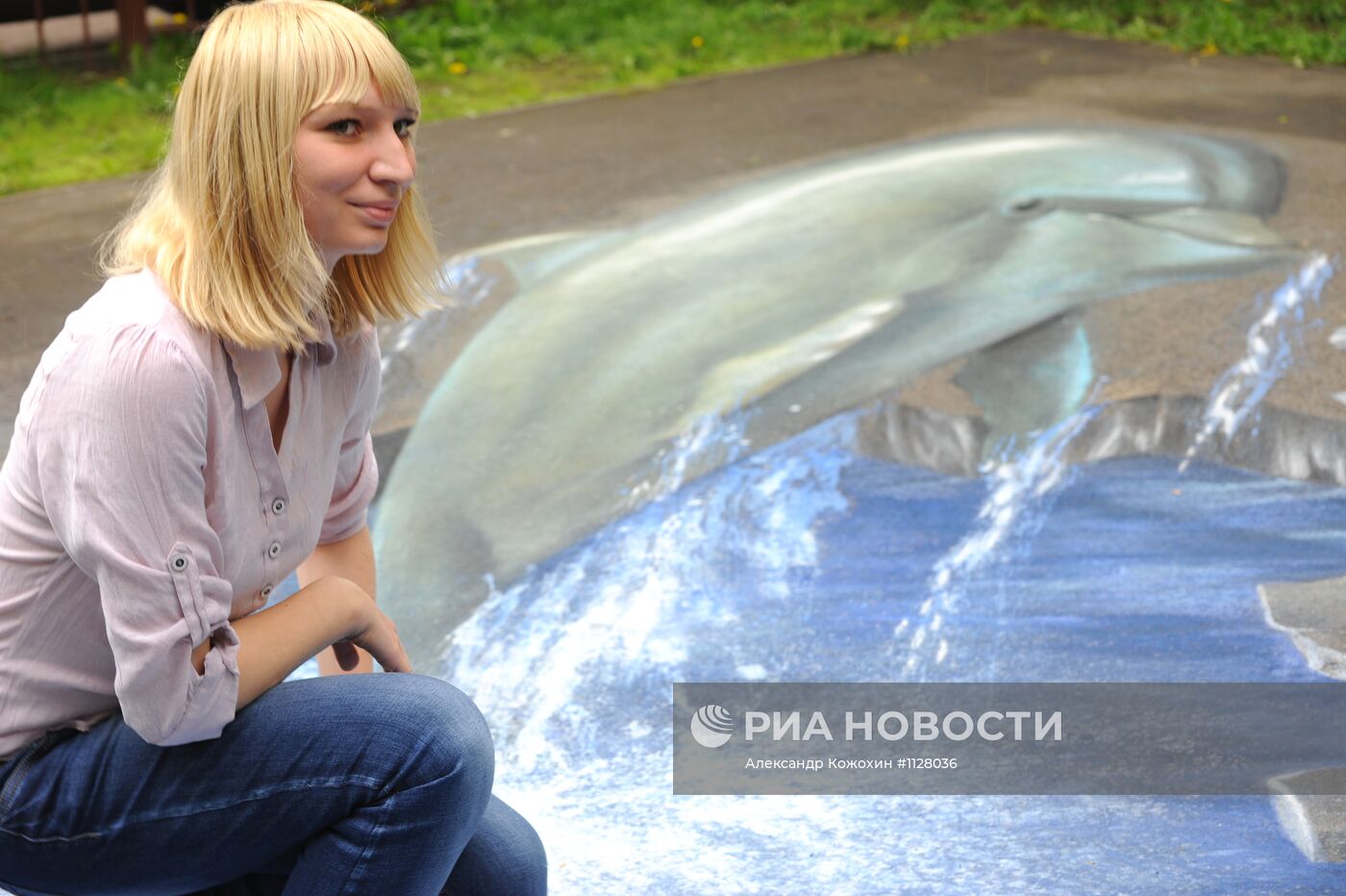 Фестиваль 3D-картин на асфальте в Москве