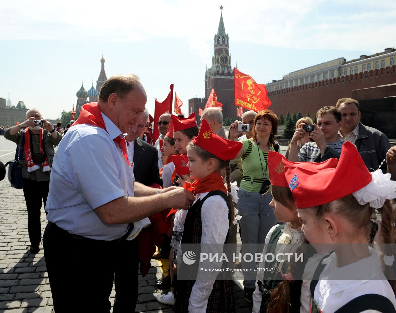 Торжественный прием в пионеры на Красной площади