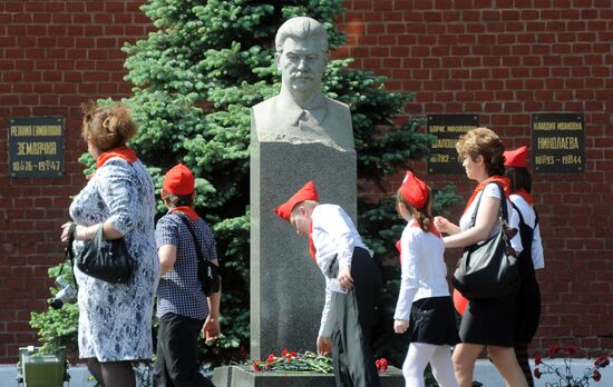 Торжественный прием в пионеры на Красной площади