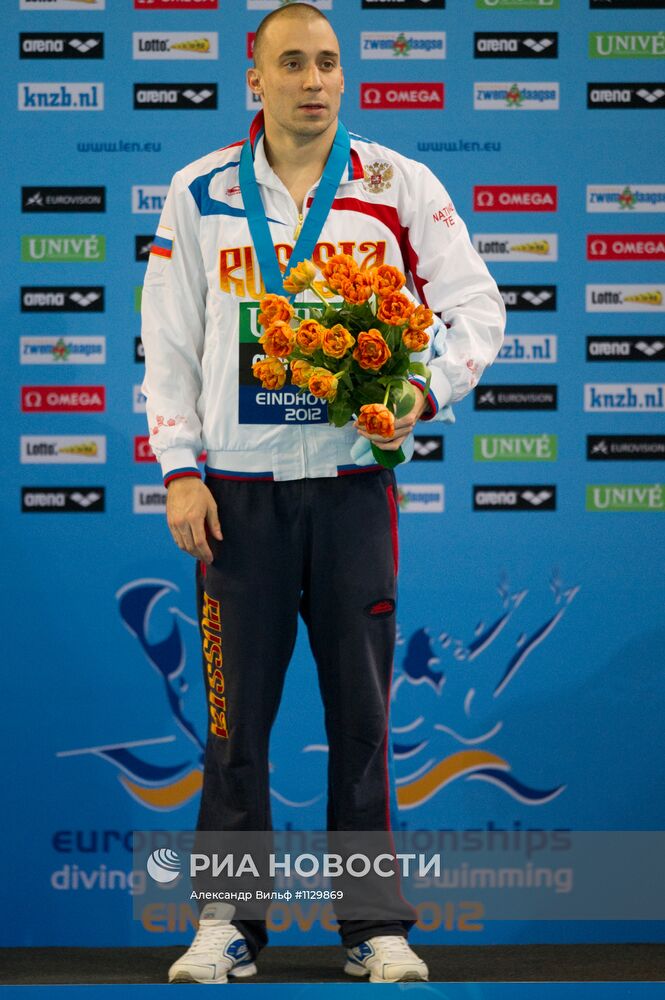 Синхронные прыжки в воду. ЧЕ-2012. Мужчины. Вышка 10 м
