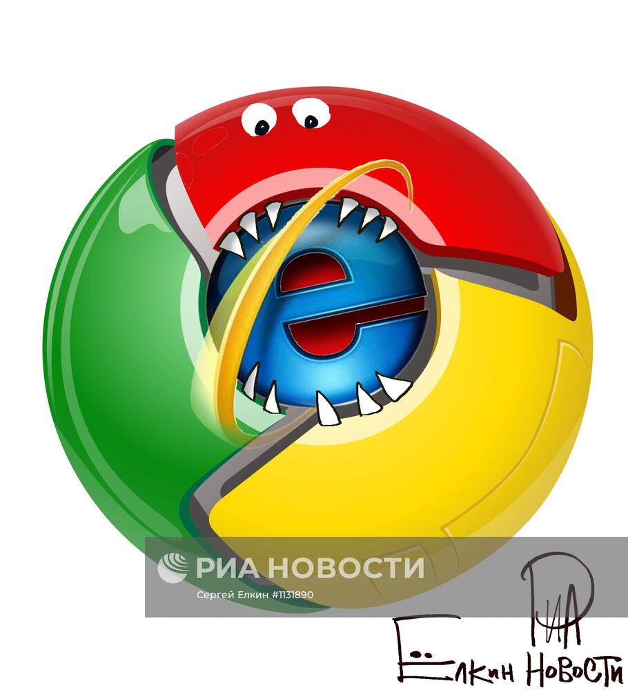 Браузер Google Chrome обошел по популярности Internet Explorer