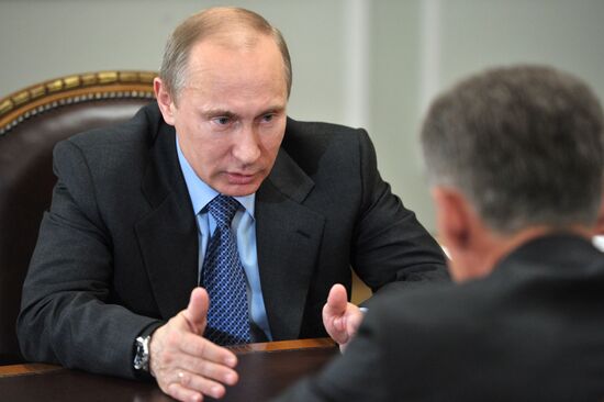 Встреча В. Путина и О. Кожемяко