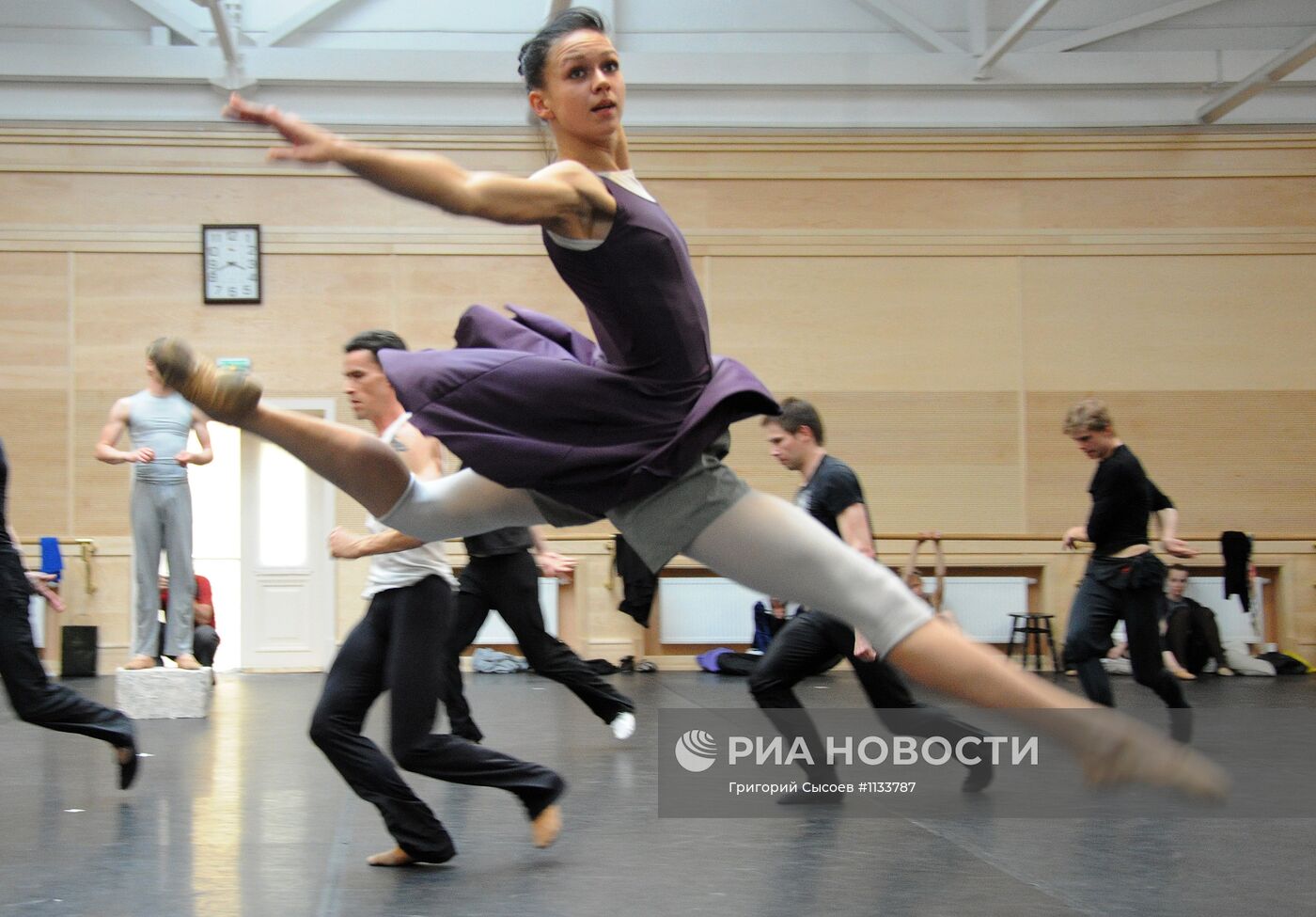 Репетиция балета Бориса Эйфмана "Роден"