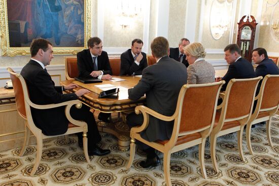 Встреча Д. Медведева с вице-премьерами РФ