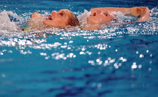 Синхронное плавание. Чемпионат Европы. Второй день