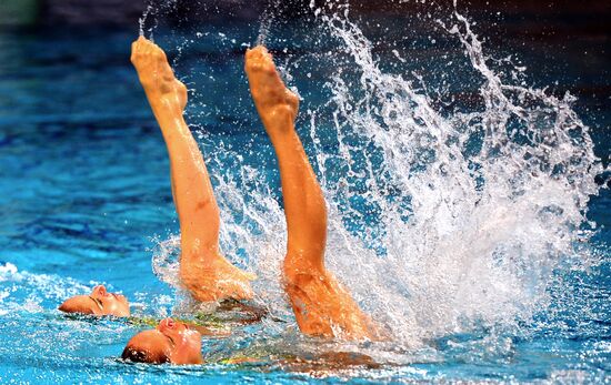 Синхронное плавание. Чемпионат Европы. Второй день