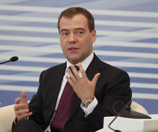 Д.Медведев на Съезде "Единой России"