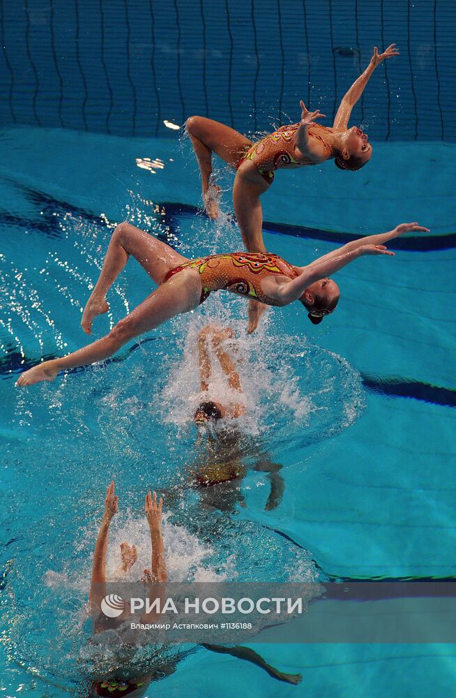 Синхронное плавание. Чемпионат Европы. Третий день