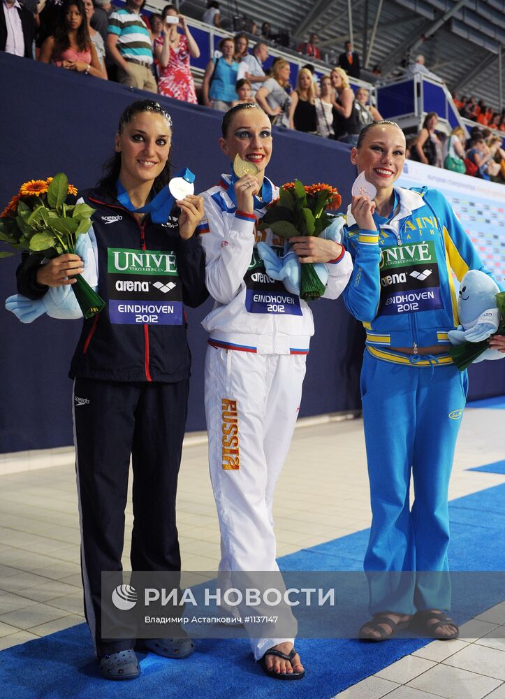 Синхронное плавание. Чемпионат Европы. Четвертый день