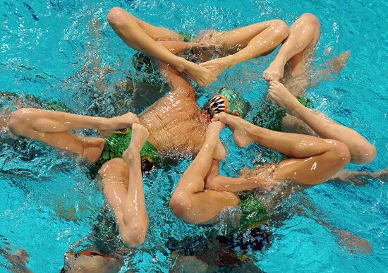 Синхронное плавание. Чемпионат Европы. Четвертый день