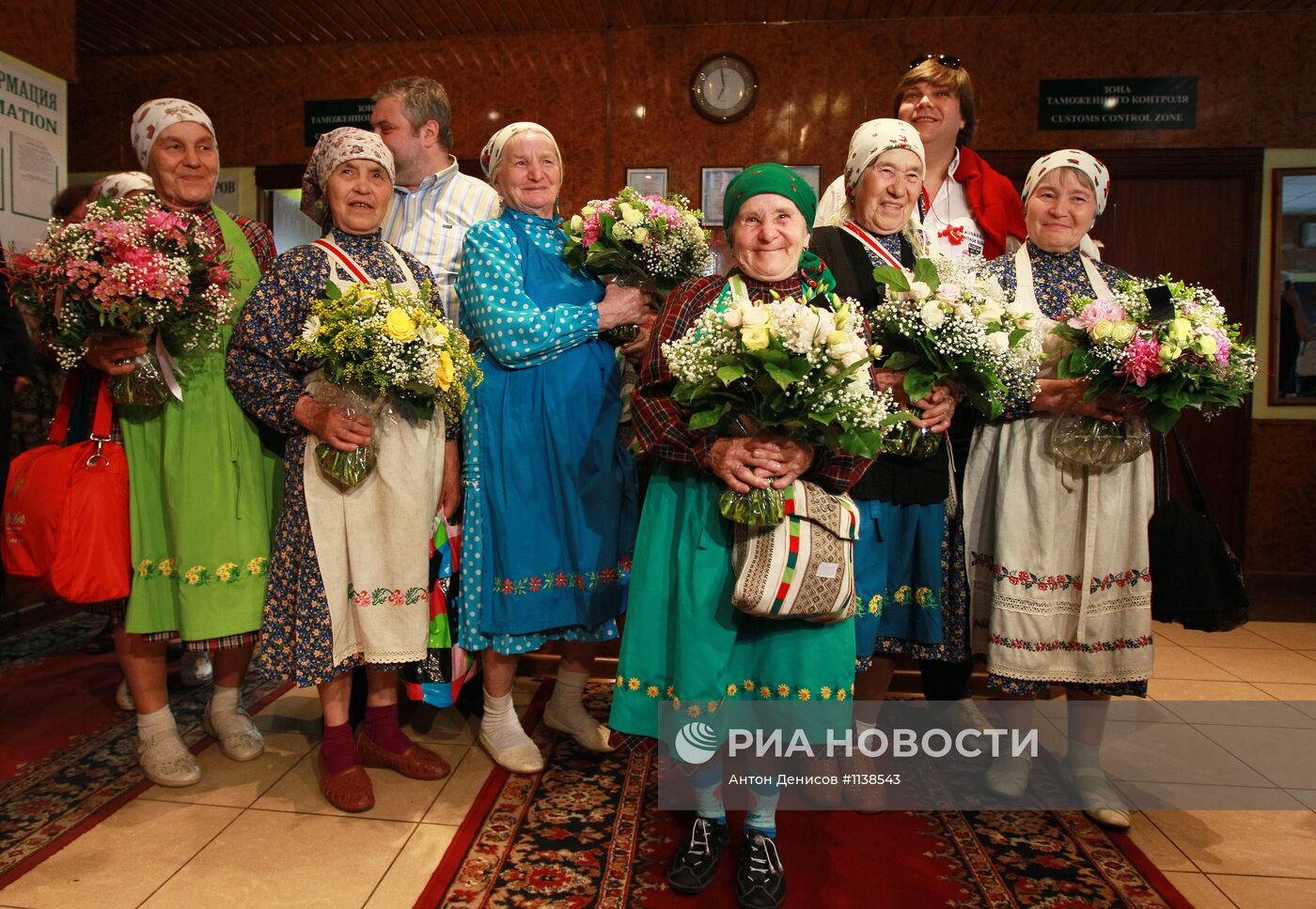 Прилет "Бурановских бабушек" в Москву
