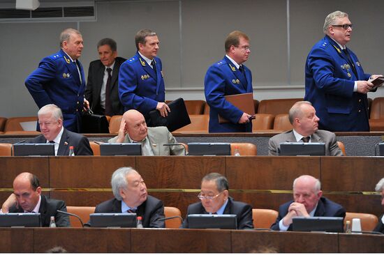 Заседание Совета Федерации РФ