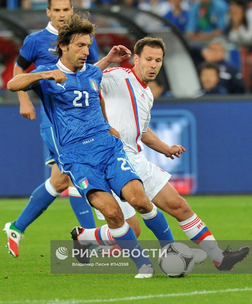 Футбол. Товарищеский матч сборных России и Италии