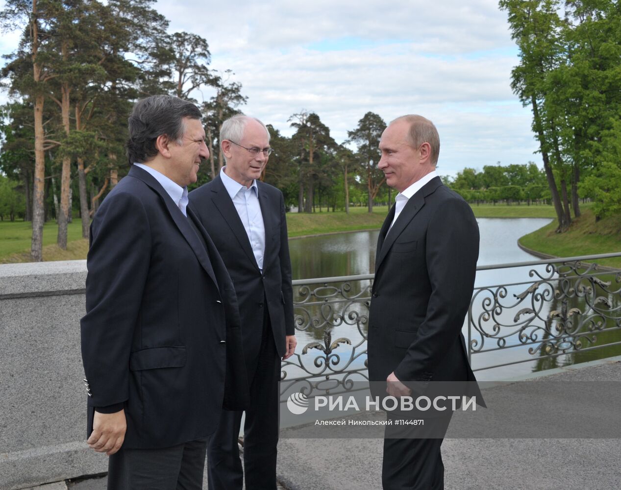 Встреча В.Путина и лидеров Евросоюза в Стрельне
