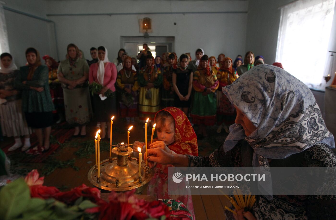 Празднование религиозного праздника Святая Троица