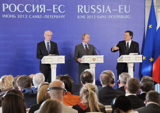 Совместная пресс-конференция участников саммита "Россия – ЕС"