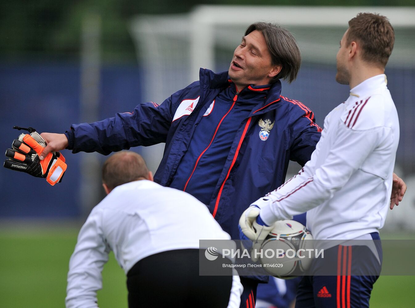 Футбол. ЕВРО - 2012. Тренировка сборной России