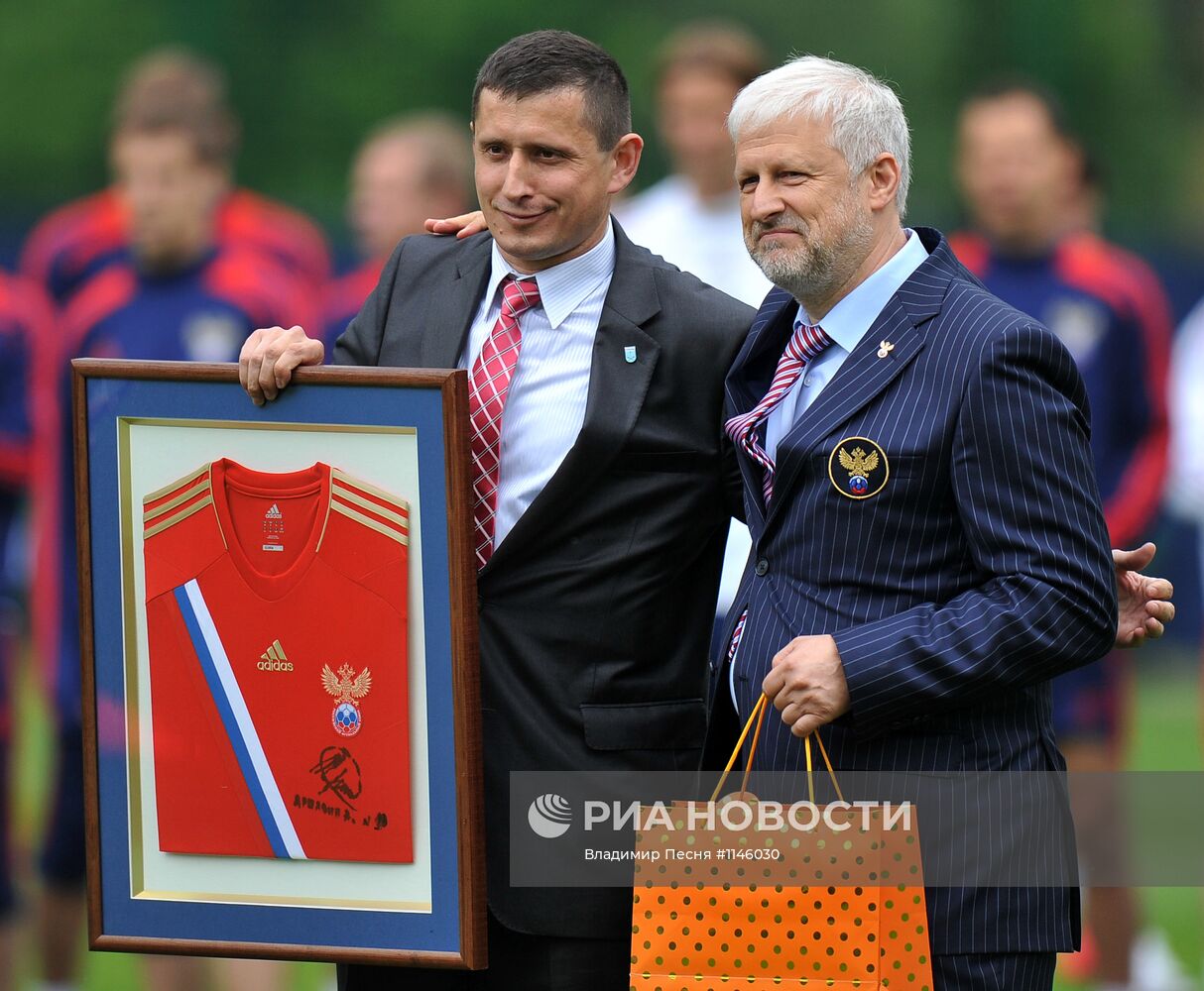 Футбол. ЕВРО - 2012. Тренировка сборной России