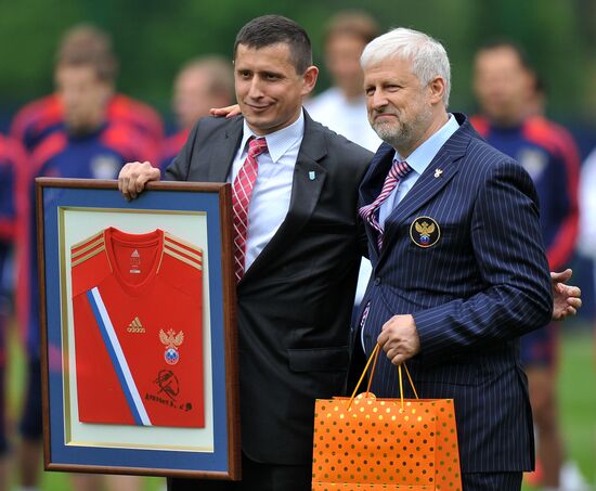 Футбол. ЕВРО - 2012. Тренировка сборной России