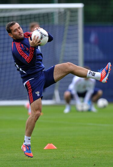 Футбол. ЕВРО - 2012. Тренировка сборной России