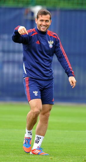 Футбол. ЕВРО - 2012. Тренировка сборной России