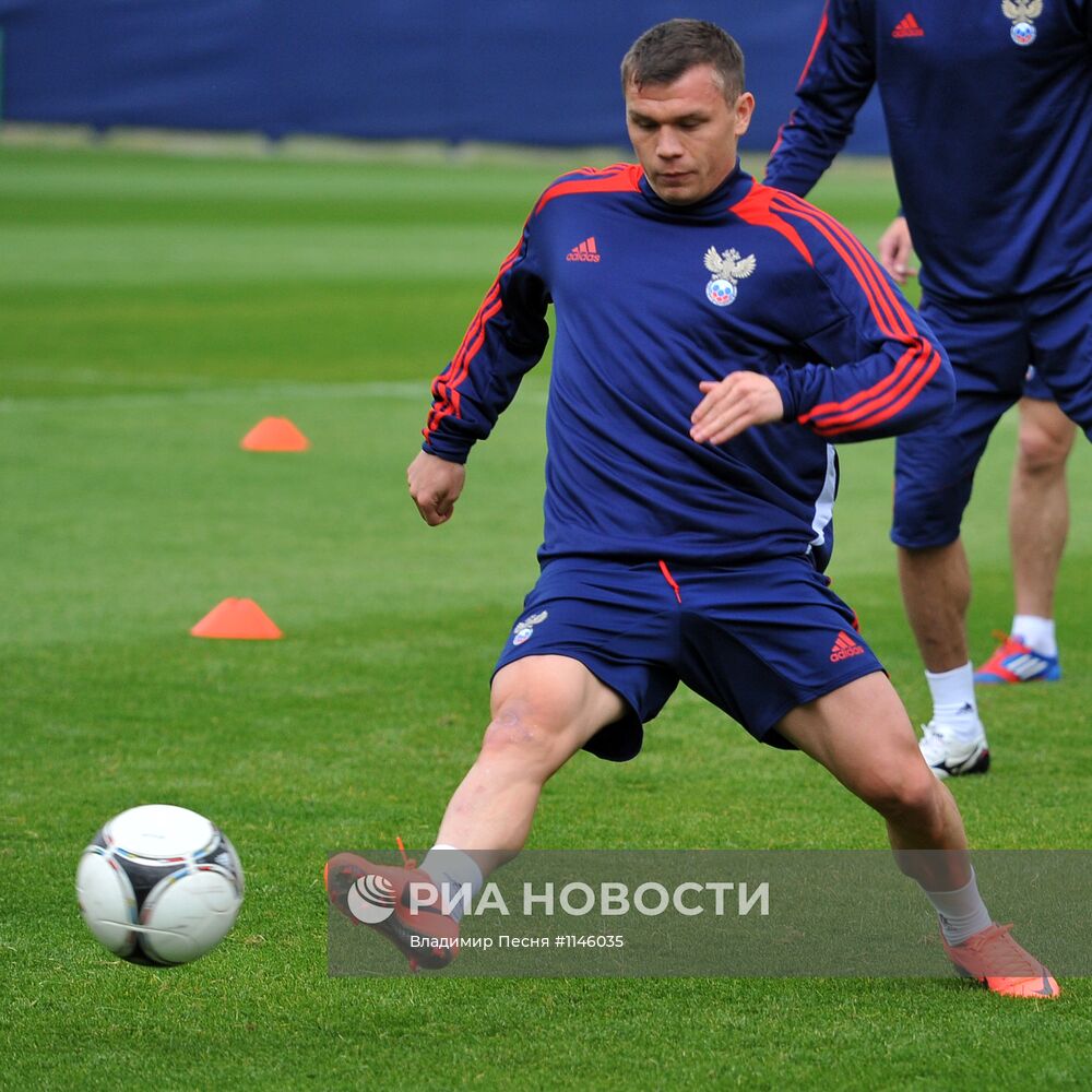 Футбол. ЕВРО - 2012. Тренировка сборной России